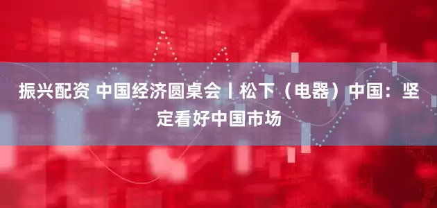 振兴配资 中国经济圆桌会丨松下（电器）中国：坚定看好中国市场