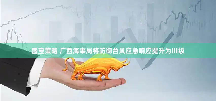 盛宝策略 广西海事局将防御台风应急响应提升为Ⅲ级
