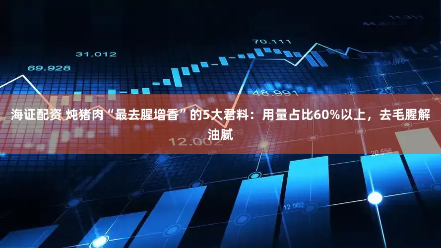海证配资 炖猪肉“最去腥增香”的5大君料：用量占比60%以上，去毛腥解油腻